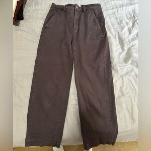 Everlane Plum Straight-Leg Crop - Size 6